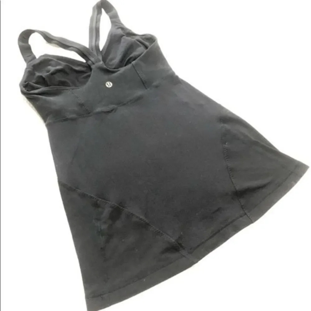 Lululemon Black Tank Top Size 6 - Picture 9 of 9